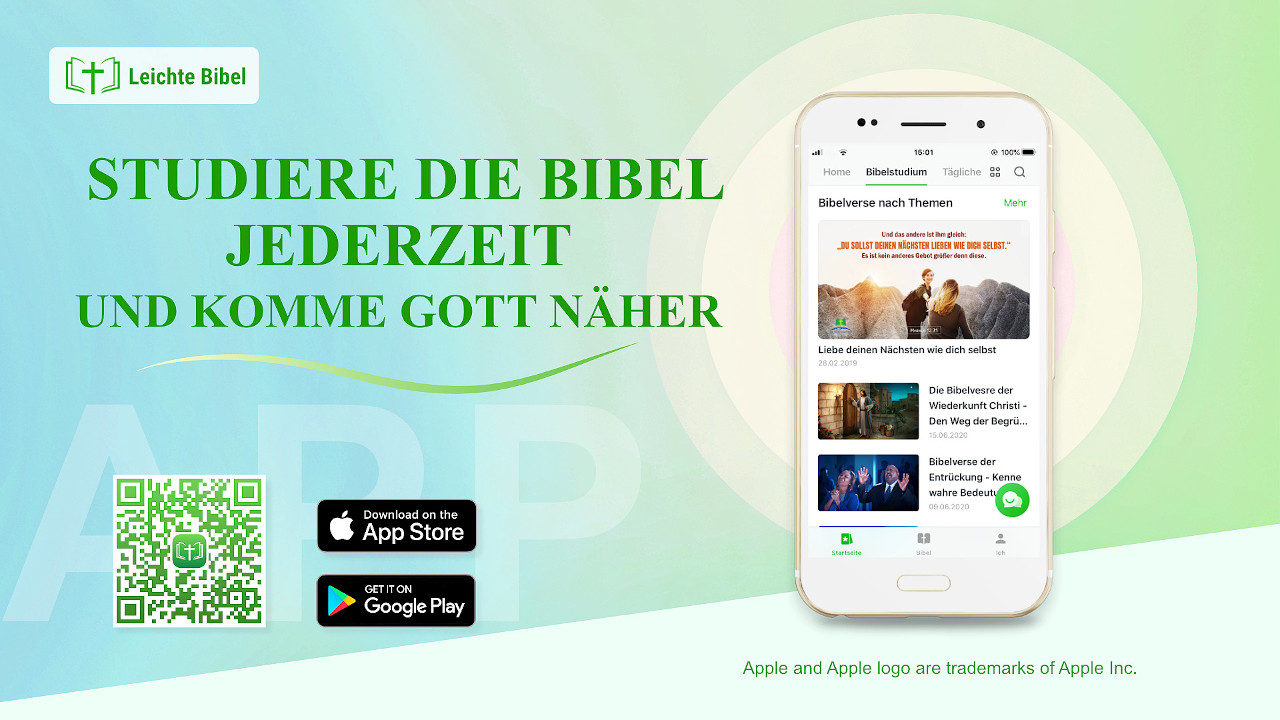 Leichte Bibel APP Jederzeit die Bibel lesen und mit dem Herrn gehen