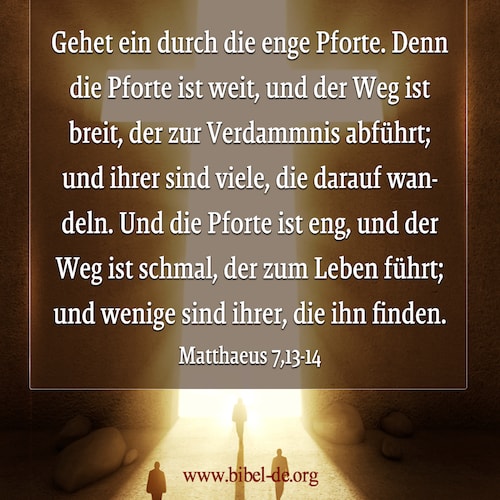 Mattaeus 7：13—14