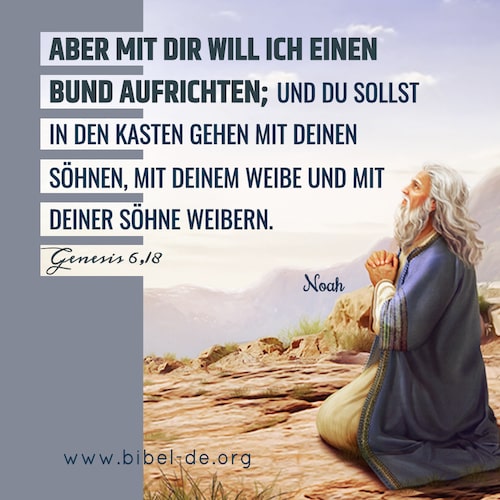 Noah betet zu Gott