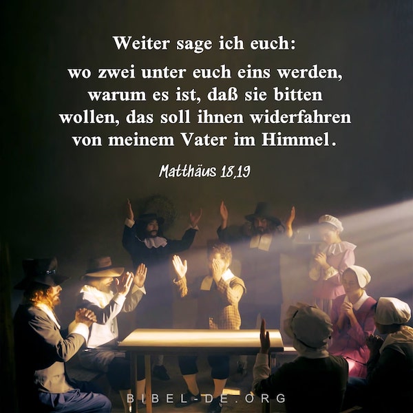 Christen beten zu Gott