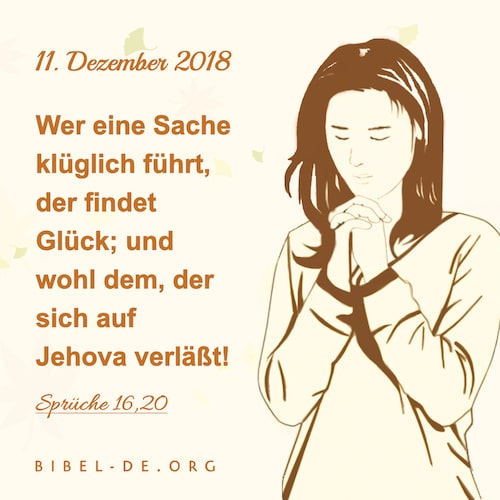Mädchen betet zu Gott