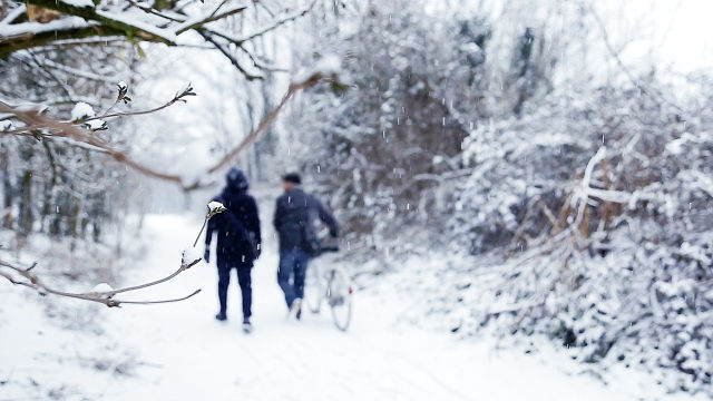 Winter, Zwei Männer