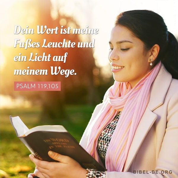 Eine Frau liest eine Bibel