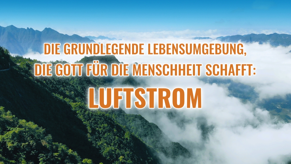 Die grundlegende Lebensumgebung, die Gott für die Menschheit schafft: Luftstrom