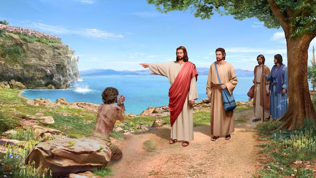 Der Herr Jesus treibt Dämonen aus