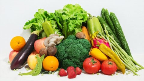 Allerlei Arten von vegetarischen Nahrungsmitteln