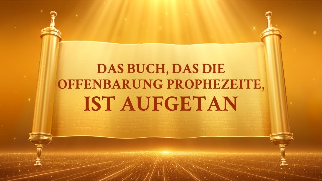 Das Buch, die Offenbarung prophezeit, ist aufgetan