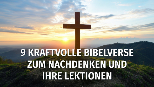 9 kraftvolle Bibelverse zum Nachdenken und ihre Lektionen