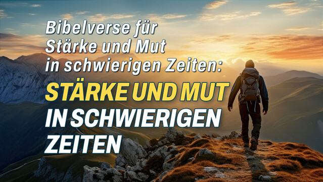 Bibelverse für Stärke und Mut in schwierigen Zeiten: Stärke und Mut in schwierigen Zeiten